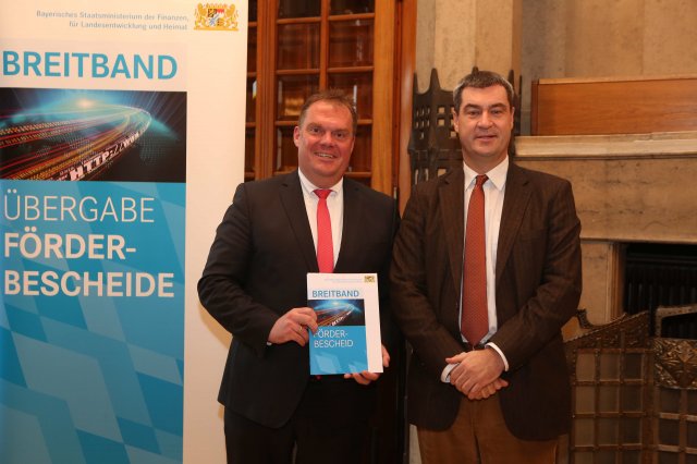 Matthias Döhla mit Staatsminister Dr. Markus Söder