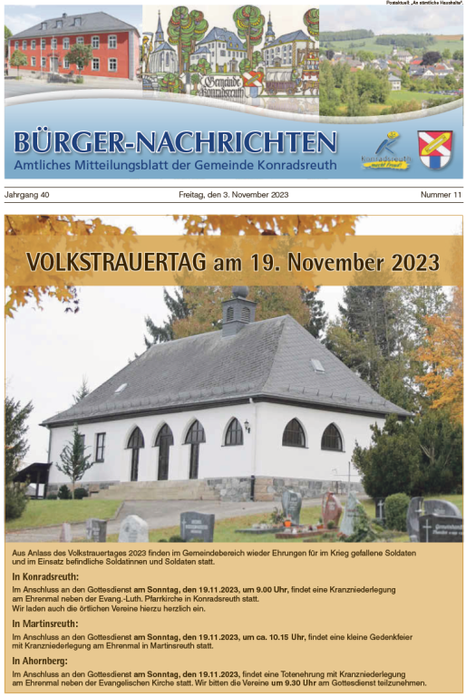 Mitteilungsblatt November 2023